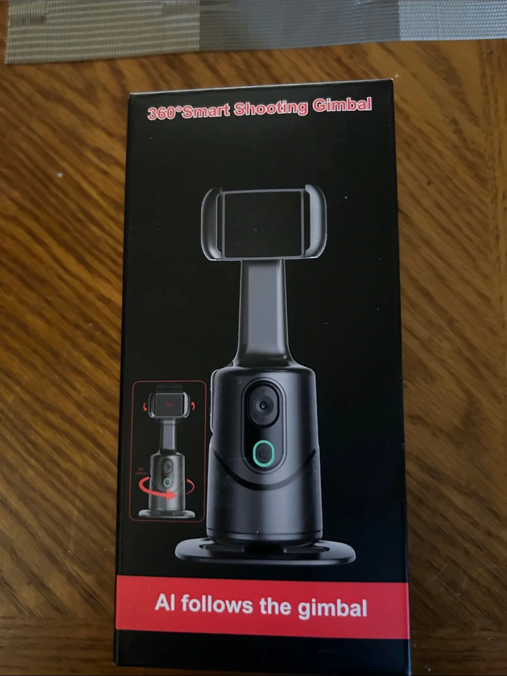AI Auto-Tracking Smartphone Gimbal Controller – Black